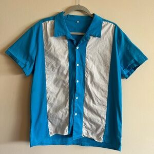 Men’s XL blue and white bowling short. Anchor MSH brand.